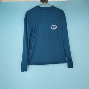 Ivory Ella Tee Size Small Long Sleeve Dark Turquoise